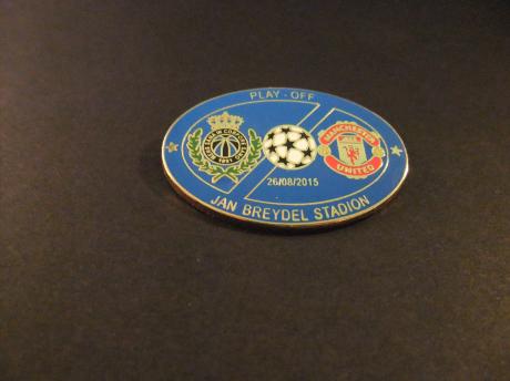 UEFA Champions League Play-offs, Club Brugge - Manchester United, 2015 ( Jan Breydelstadion) uitslag  0-4 (blauw)